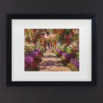 ” A Pathway In Monets Garden ” by Claude Monet Painting Print - Chic Decora