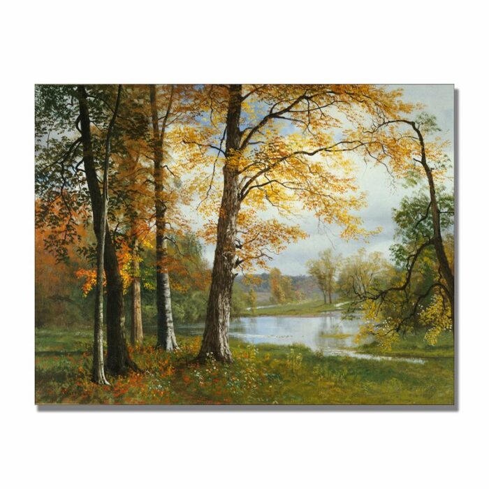 ” A Quiet Lake ” by Albert Bierstadt - Chic Decora