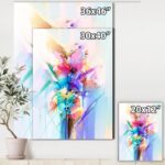 ” Abstract Colorful Spring Flowers ” Painting Print - Chic Decora