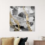 ” Abstract Even More Love SILVER GOLD, Modern & Contemporary Black ” by Oliver Gal - Chic Decora