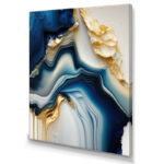 ” Abstract Geode Gold And Blue Marble II “ - Chic Decora