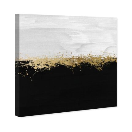 ” Abstract Halfway In Black And White, Modern & Contemporary Black ” by Oliver Gal - Chic Decora