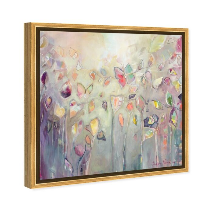 ” Abstract Michaela Nessim – Butterfly Dance, Modern & Contemporary Pink ” by Oliver Gal - Chic Decora