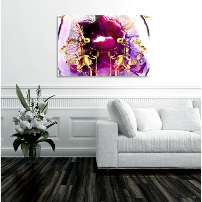 ” Abstract Smoking Agate, Glam Gold ” by Oliver Gal - Chic Decora