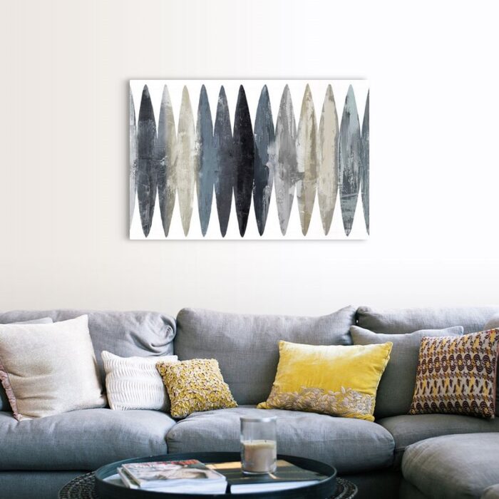 ” Abstract Surfboards Grey ” by David Moore Painting Print - Chic Decora