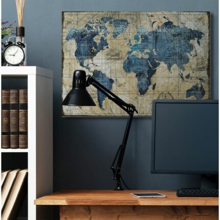 ” Abstract World Map ” by Art Licensing Studio - Chic Decora