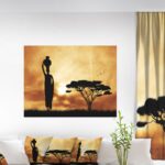 ” African And Lonely Tree “ - Chic Decora