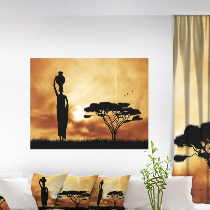 ” African And Lonely Tree “ - Chic Decora