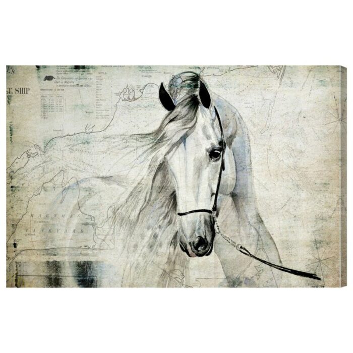 ” Animals Antiqus Equus, Cabin / Lodge Gray ” by Oliver Gal - Chic Decora