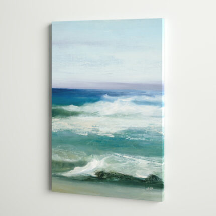 ” Azure Ocean III ” by Julia Purinton Painting Print - Chic Decora