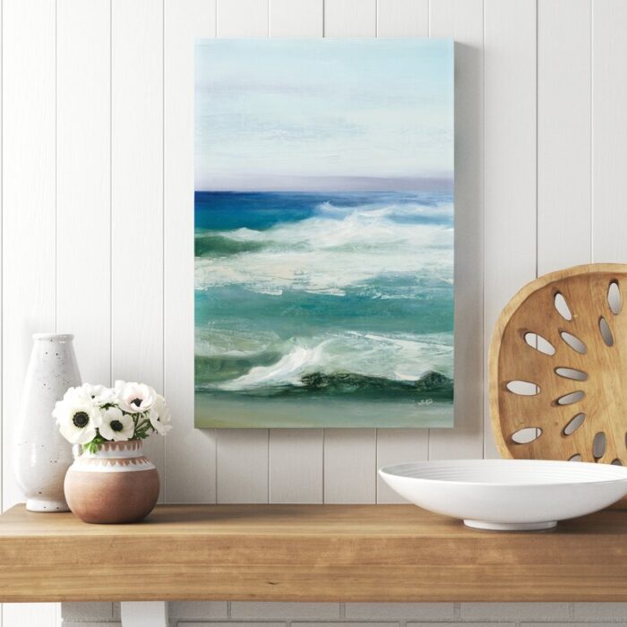 ” Azure Ocean III ” by Julia Purinton Painting Print - Chic Decora