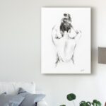 ” Back Study I ” by Ethan Harper Painting Print - Chic Decora