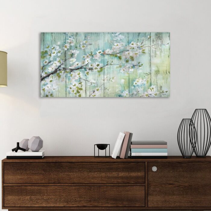 ” Barnwood Cherry Blossoms ” by Tre Sorelle Studios - Chic Decora