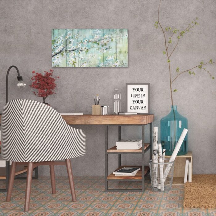 ” Barnwood Cherry Blossoms ” by Tre Sorelle Studios - Chic Decora