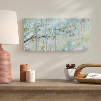 ” Barnwood Cherry Blossoms ” by Tre Sorelle Studios - Chic Decora