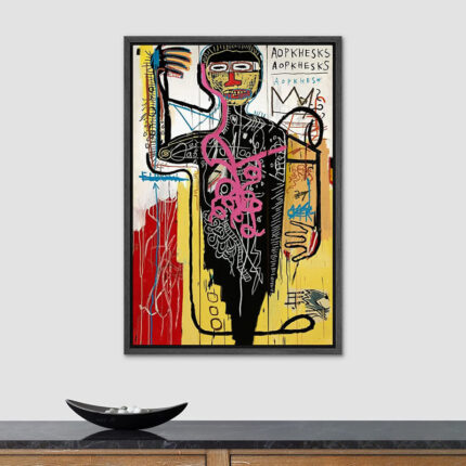 ” Basquiat Pop Culture Master Artist Fine Art Illustrations ” by Jean-Michel Basquiat Painting Print - Chic Decora