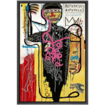 ” Basquiat Pop Culture Master Artist Fine Art Illustrations ” by Jean-Michel Basquiat Painting Print - Chic Decora