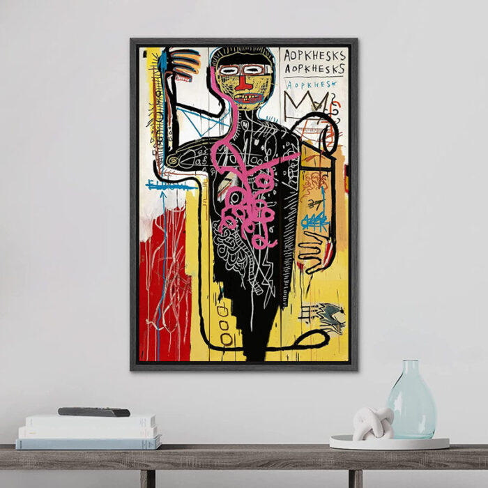 ” Basquiat Pop Culture Master Artist Fine Art Illustrations ” by Jean-Michel Basquiat Painting Print - Chic Decora