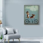 ” Basset Hound Tandem ” by Fab Funky - Chic Decora