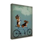 ” Basset Hound Tandem ” by Fab Funky - Chic Decora