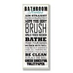 ” Bathroom Rules “ - Chic Decora