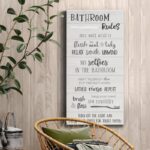 ” Bathroom Rules “ - Chic Decora