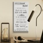 ” Bathroom Rules “ - Chic Decora