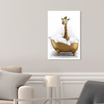 ” Bathtime Giraffe “ - Chic Decora