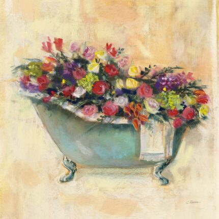 ” Bathtub Bouquet I ” by Carol Rowan - Chic Decora