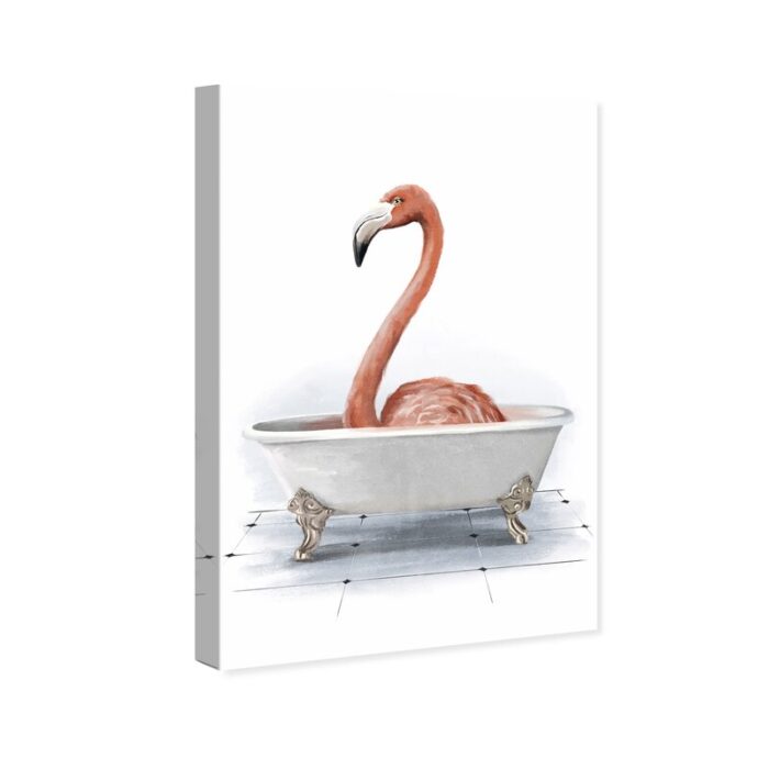 ” Bathtub Flamingo “ - Chic Decora