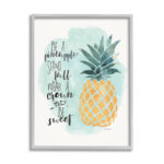 ” Be A Pineapple Illustration Typography ” by Jo Moulton - Chic Decora