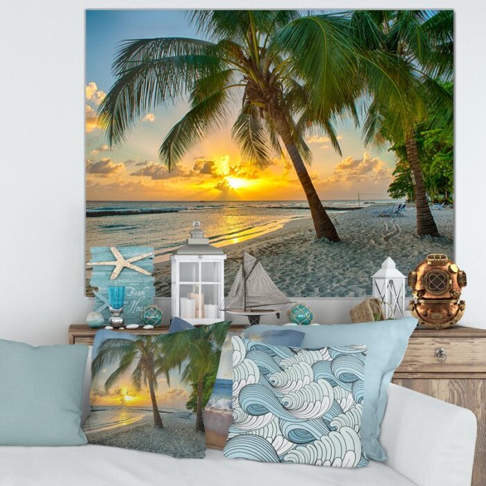 ” Beach In Caribbean Island Of Barbados “ - Chic Decora