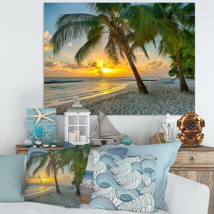 ” Palm Trees And Sea “ - Chic Decora