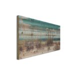 “Beach Sand Dunes Long” Photograph Print on Planked Wood Wall Art - Chic Decora