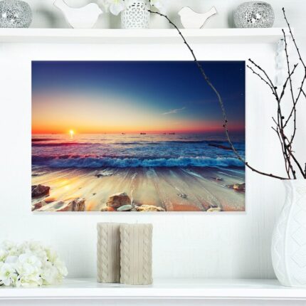 ” Beautiful Sunrise Over Blue Sea “ - Chic Decora