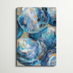 ” Beyond Blue Shells Light ” by Jeanette Vertentes Painting Print - Chic Decora