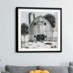 ” Black And White Barn I “ - Chic Decora