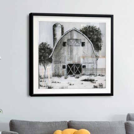 ” Black And White Barn I “ - Chic Decora