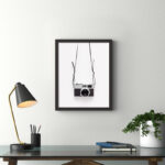 ” Black And White Vintage Camera “ - Chic Decora