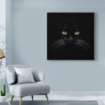 ” Black Cat Centered ” by Lori Hutchison - Chic Decora