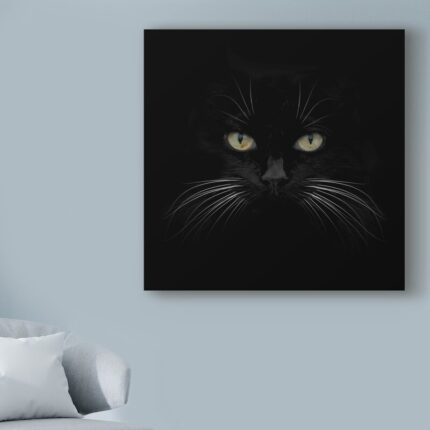 ” Black Cat Centered ” by Lori Hutchison - Chic Decora