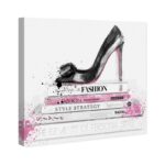 ” Black Shoe And Pink Lady Books “ - Chic Decora