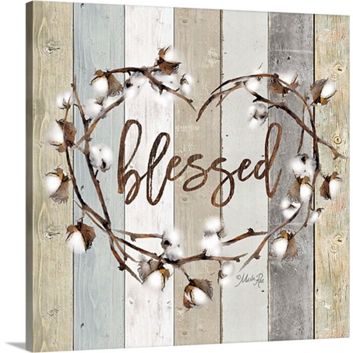 ” Blessed Cotton Wreath ” by Marla Rae - Chic Decora