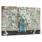 ” Blossoms In Mason Jar ” by Tre Sorelle - Chic Decora