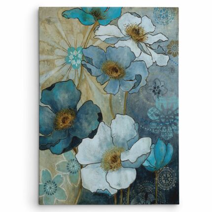 ” Blue Denim Garden I ” by Carol Robinson - Chic Decora