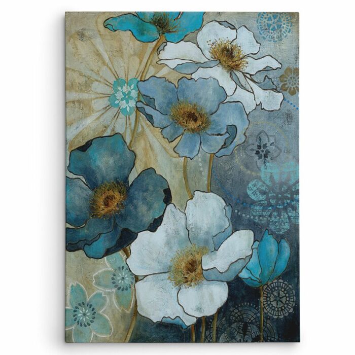 ” Blue Denim Garden I ” by Carol Robinson - Chic Decora