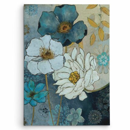 ” Blue Denim Garden II ” by Carol Robinson - Chic Decora