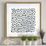 ” Blue Gray Tessera II ” Painting Print - Chic Decora