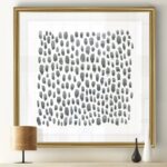 ” Blue Gray Tessera II ” Painting Print - Chic Decora