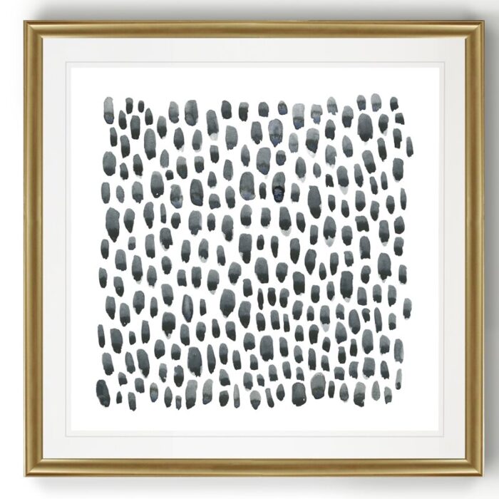 ” Blue Gray Tessera II ” Painting Print - Chic Decora